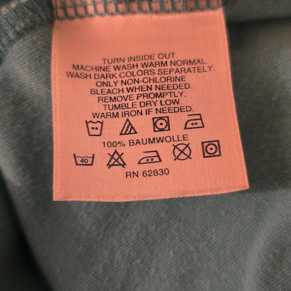 Land’s End Aqua Blue Cotton Tank Top Sleeveless Size L - Picture 5 of 5